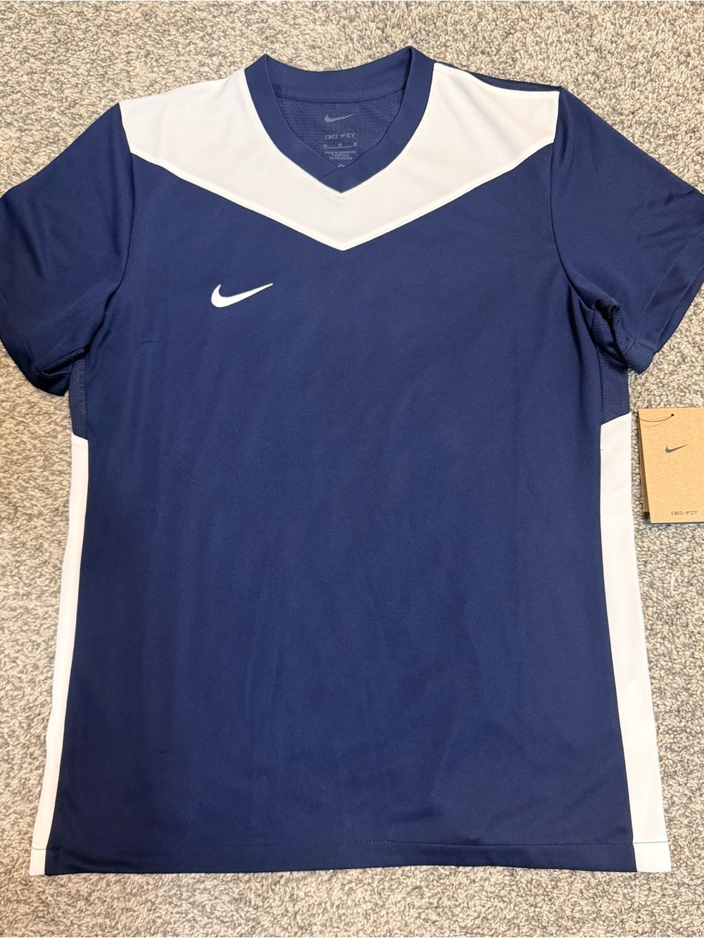 Nike Park Derby IV Navy Blue and White Dri-FIT Performance Jersey